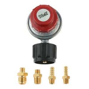 Valvola regolatore propano regolabile alta pressione 0-20Psi QCC1 e connettore 4 tipi - Foto 1 di 14