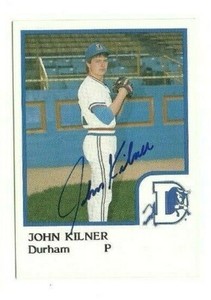John Kilner 1986 ProCards Durham Bulls autographed auto signed card 
