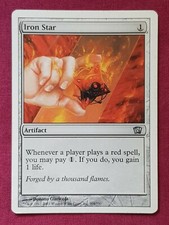 Magic The Gathering 8TH EDITION IRON STAR single artifact card MTG