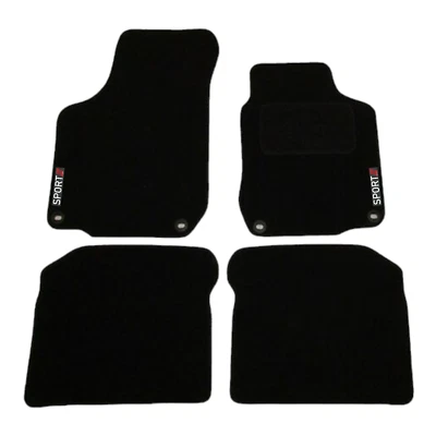 4 piezas alfombra negra a medida para Volkswagen VW Golf 4 y Beetle (1999-2005) Foto 1 de 3