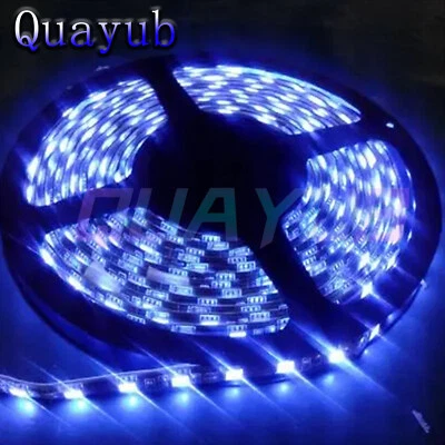 16.4ft RGB Ice Blue SMD 2835 300 LED Flexible Light Strip No-Waterproof DC 12V - Image 1 of 4