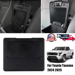 Armrest Box Cover Hidden Storage Box Organizer Fits For Toyota Tacoma 2024 2025 - Foto 1 di 13