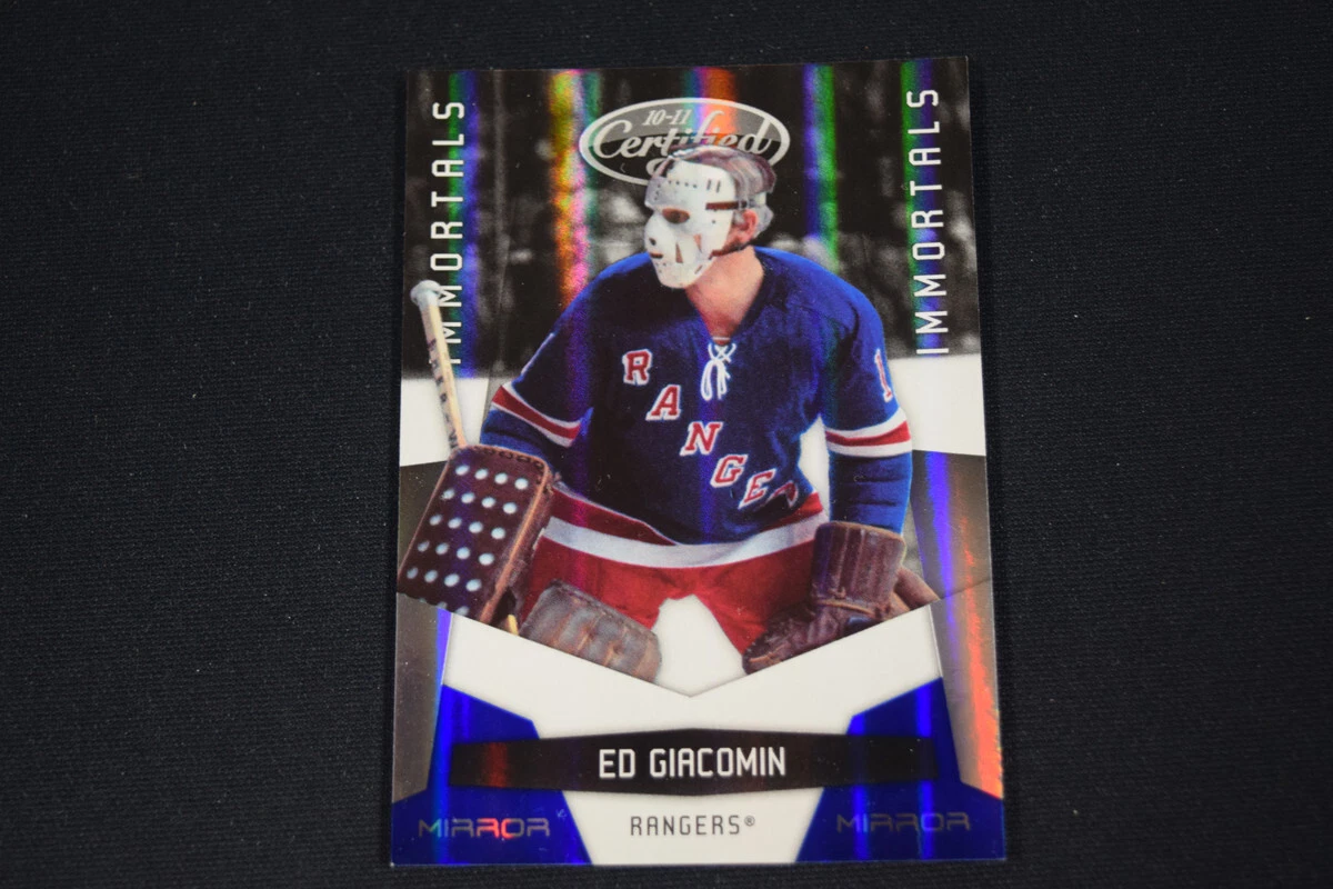 Ed Giacomin 2010-11 Panini Certified #154 Immortals Mirror Blue /100