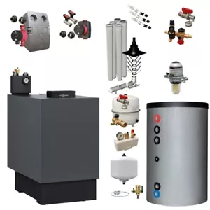 Plus+Paket Öl-Brennwertkessel Viessmann Vitoladens 300-C modul. 19,3 kW Speicher - Bild 1 von 3