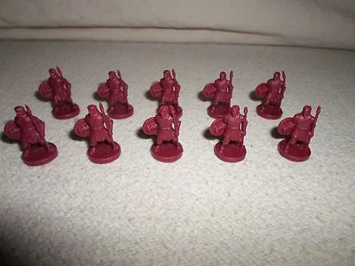 *Parts Only* Risk GodStorm Board Game *Greek Plum Red Soldier Replacement Lot 10 - Image 1 of 4