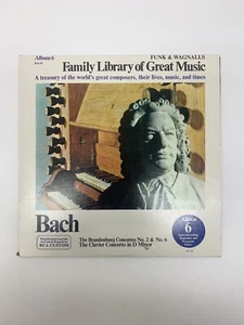RCA - (Bach) 1966 Funk & Wagnalls Family Library of Great Music 6Vinyl Album - Picture 1 of 5