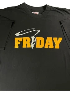 Vintage 90s Friday Movie XL Ice Cube Chris Tucker Black Soundtrack Rap Shirt USA - Picture 1 of 5