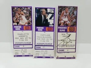 Vintage Phoenix Suns 3 Ticket Stubs Veterans Memorial Coliseum 1989-91-92 NBA - Bild 1 von 15