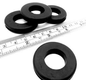 1 1/8" Hole Fit Rubber Grommet Bushing Fit 3/32 To 1/8" Thick Panel, Has 7/8" ID - Picture 1 of 11