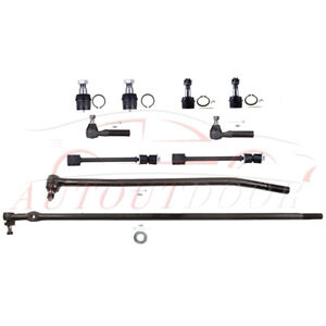 For 1992-1997 Ford F-350 4WD 10X Front Lower Upper Ball Joint Tie Rod End Kit