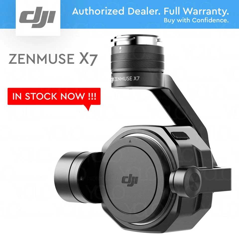 DJI Zenmuse X7 Camera and 3-Axis Gimbal for Inspire 2. 6K Video 24MP Photo  - Image 1 of 4