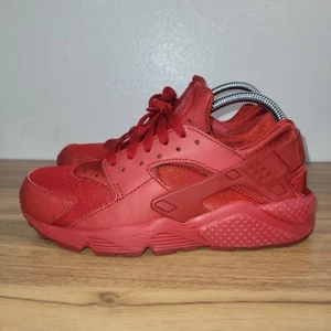 Nike Huarache Shoes Triple Red Sneakers Athletic Basketball 318429660 Men Size 8 - Picture 1 of 11