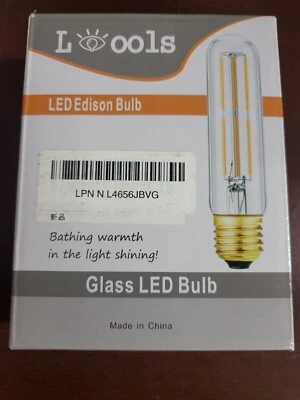 3 Glass LED Edison Bulb T10 T30  ~5 x 1.25" bulb - Image 1 of 4