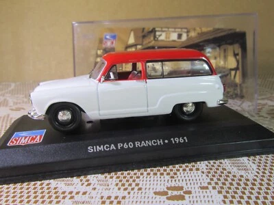 654Y IXO 18 Simca Aronde P60 Ranch 1961 Bianco Le Belle Anni Simca 1:43 - Immagine 1 di 4