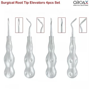 4Pcs Professional Dental Root Elevators Kit – Tooth Luxating & Loosening Set - Picture 1 of 3