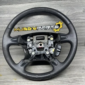 2002-2006 Honda CR-V CRV Black VINYL (RUBBER) Steering Wheel OEM - Picture 1 of 6