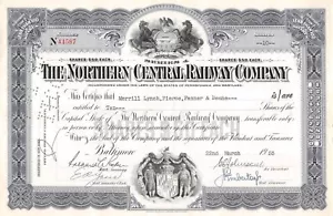 The Northern Central Railway Compagny Certificate 1955 (4587) - Imagen 1 de 2
