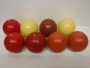 8 Hobby Lobby Scented CANDLES 3" Ball Spheres Berry, Cinnamon, Mango, Springtime - Picture 1 of 9