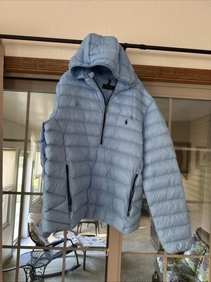 Ralph Lauren Hombre’s Jersey Embalable Capucha Acolchada Chaqueta Foto 1 de 4