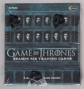 2017 GAME OF THRONES SEASON 6 FACTORY SEALED HOBBY BOX **2 AUTOS PER BOX** - Picture 1 of 2