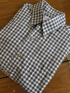 Brooks Brothers LS The Original Polo Plaid Button Dn Shirt Cotton No Iron Medium - Picture 1 of 4
