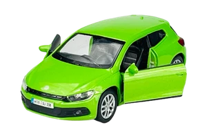 WELLY VW VOLKSWAGEN SCIROCCO GREEN 1:34 DIE CAST METAL MODEL NEW IN BOX - Picture 1 of 6