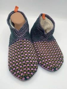 Bombas Gripper Slipper gefüttert Damen Größe M, rosa & grün US W 9-11,5 - Bild 1 von 12