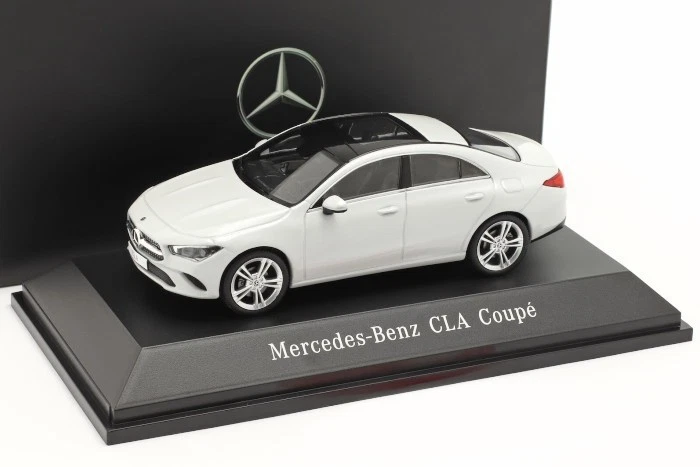 Spark 1/43 Mercedes-Benz CLA Coupe C118 2019 weiß Diecast Modell Neu - Bild 1 von 1