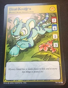 Neopets TCG - Blue Kougra 72/100- Dr.Sloth 2006 - Picture 1 of 2
