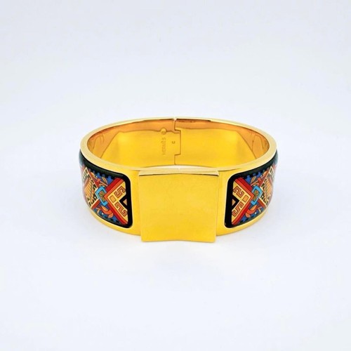 HERMÈS Bracciale donna Hermes Cloisonne oro smaltato autentico 