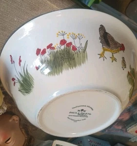 Paula Deen ‘Southern Rooster’ Flowers Pasta Bowl 10" - Picture 1 of 5