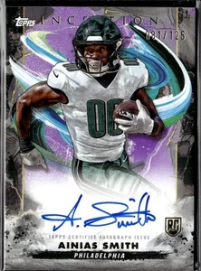 Ainias Smith 2024 Topps Inception #RA-AS Rookie Autografi Purple Eagles /125 - Foto 1 di 2