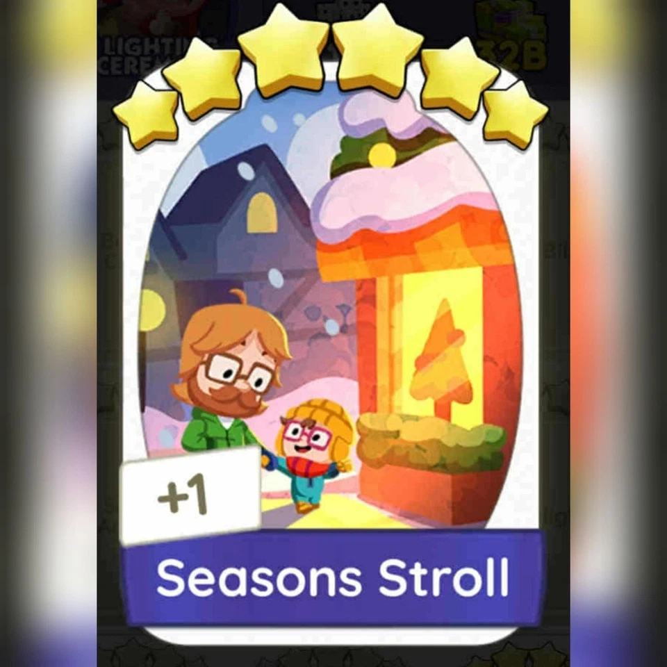 1 x Seasons Stroll (⭐⭐⭐⭐⭐⭐) Set - 21 - Mono_poly_ Go sticker (Fast sending) - Image 1 of 1