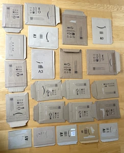 21 x Amazon Kartonverpackungen inkl. 10 x M1 -29cm x 22,5cm / 6 x A3 - 35cm x 25cm - Bild 1 von 3