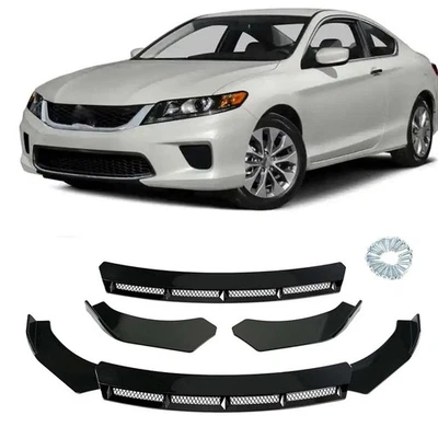 For Honda Accord Sedan Coupe 2000-2024 Front Bumper Lip Splitter Spoiler Kit 3x Foto 1 de 4
