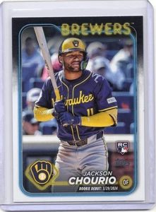 Jackson Chourio 2024 Topps Update Series Rookie Debut Brewers RC - Picture 1 of 2