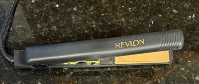 Revlon 1” RVST2046  Black Ceramic Tourmaline Flat Iron Straightener. Works Great - Image 1 of 4