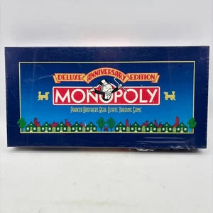 VINTAGE Monopoly Deluxe Anniversary Edition SEALED Parker Brothers 1985 - Picture 1 of 6