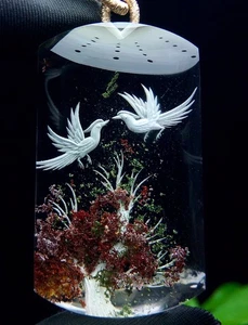 37.2g Natural Colorful Ghost Quartz Crystal Pendant Carved Skull Healing Repair - Picture 1 of 9