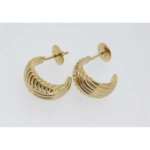 Joop Damen Ohrringe JPER10006B000 Halbcreole Edelstahl gold 2x1cm UVP 149,- - Picture 1 of 2