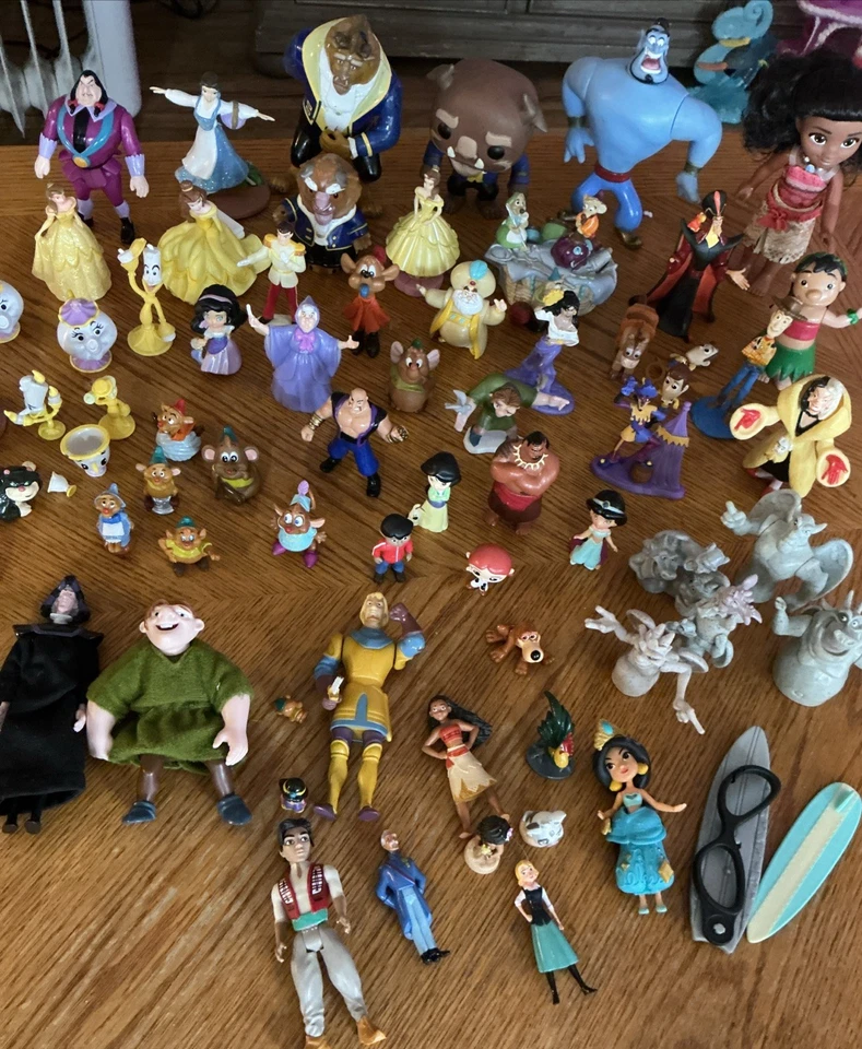 Large Lot of Disney Toy Figures Assortment of Characters Modern & Vintage - Image 1 of 4