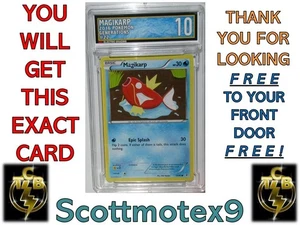 RARE! NOT ToysRUs 2016 Pokemon Magikarp Generations #22/83 HP 30 EGC 10 NOT TRU - Picture 1 of 7