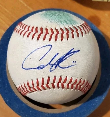 Autographed Baseball game used CALEB KILIAN - Image 1 of 2