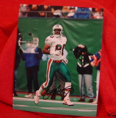 FOTO 8x10 firmada por Fred Barnett Miami Dolphins NFL Foto 1 de 1