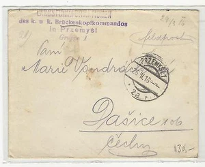 Poland: 1916; Militar army cover Przemysl, militar Bruckenkopfkommandos EBPL06 - Picture 1 of 2