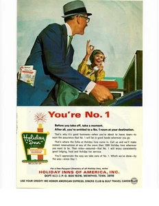 1969 Holiday Inn Vintage Print Ad Vacation Hospitality Hotel Ephemera - Picture 1 of 1