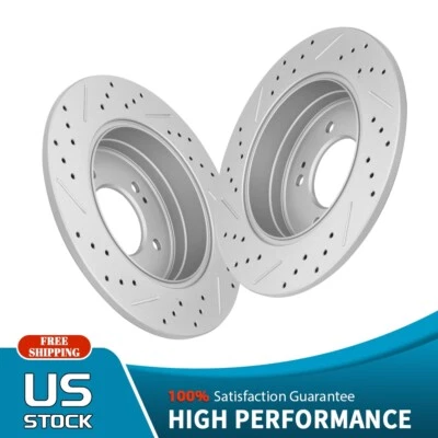 Rear Brake Rotors for 2011 2012 - 2016 Hyundai Azera Sonata Kia Cadenza Optima - Image 1 of 4