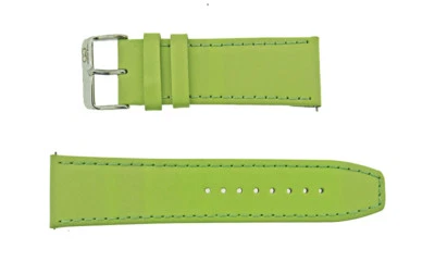 Correa de reloj Curtis de cuero genuino color verde lima CON hebilla auténtica 24 mm Foto 1 de 2