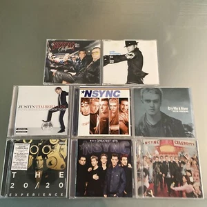 NSYNC Justin Timberlake 9 LOT/ 3 IMPORTS- Celebrity Girlfriend (NEW 20/20) Cry - Picture 1 of 10