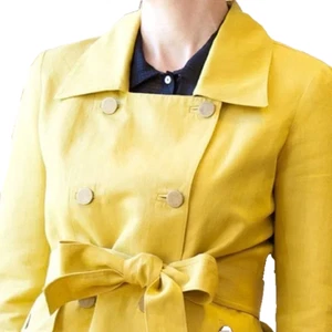 Robert Rodriguez Yellow Chameleon Jacket Collared Size 0 - Picture 1 of 9